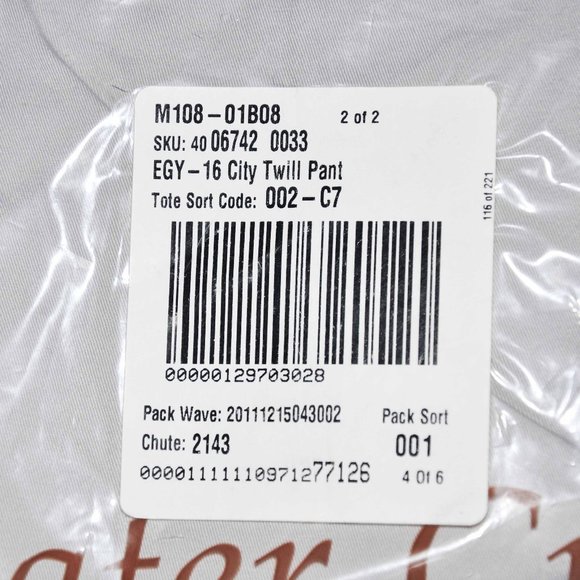 Coldwater Creek City Twill Beige Long Pants Size 16 (Unopened) - Picture 3 of 5